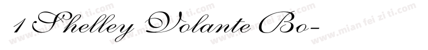 1 Shelley Volante Bo字体转换